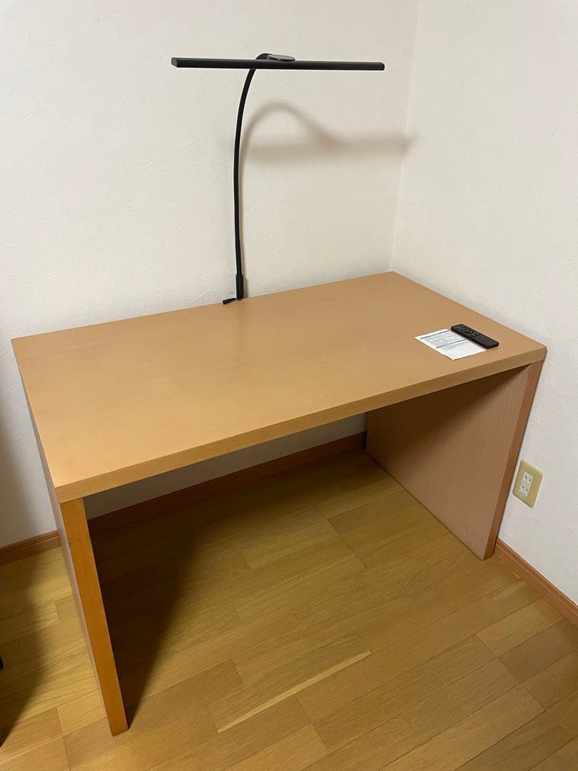 無印良品 ブナ材 デスク LEDライトスタンド付き テーブル 廃盤品