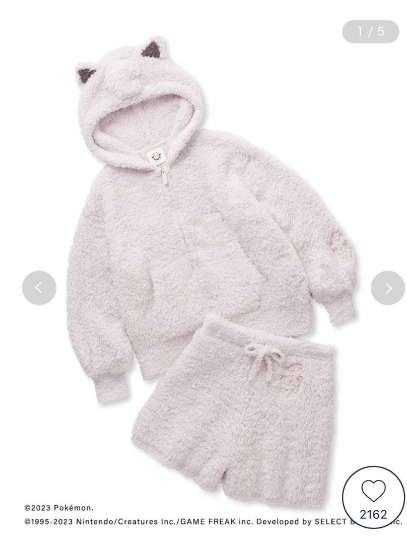 【ポケモンスリープ】ジェラート プリン パーカ&ショートパンツセット