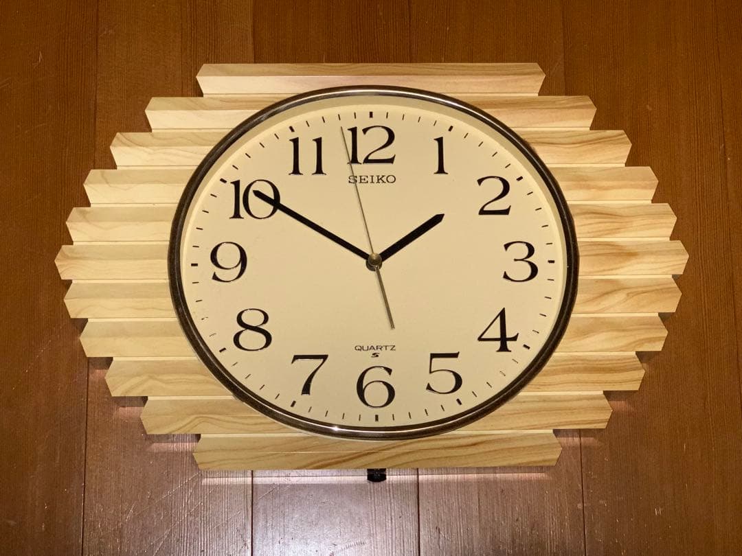 昭和レトロ　動作品　SEIKO セイコー　掛時計　ミッドセンチュリー