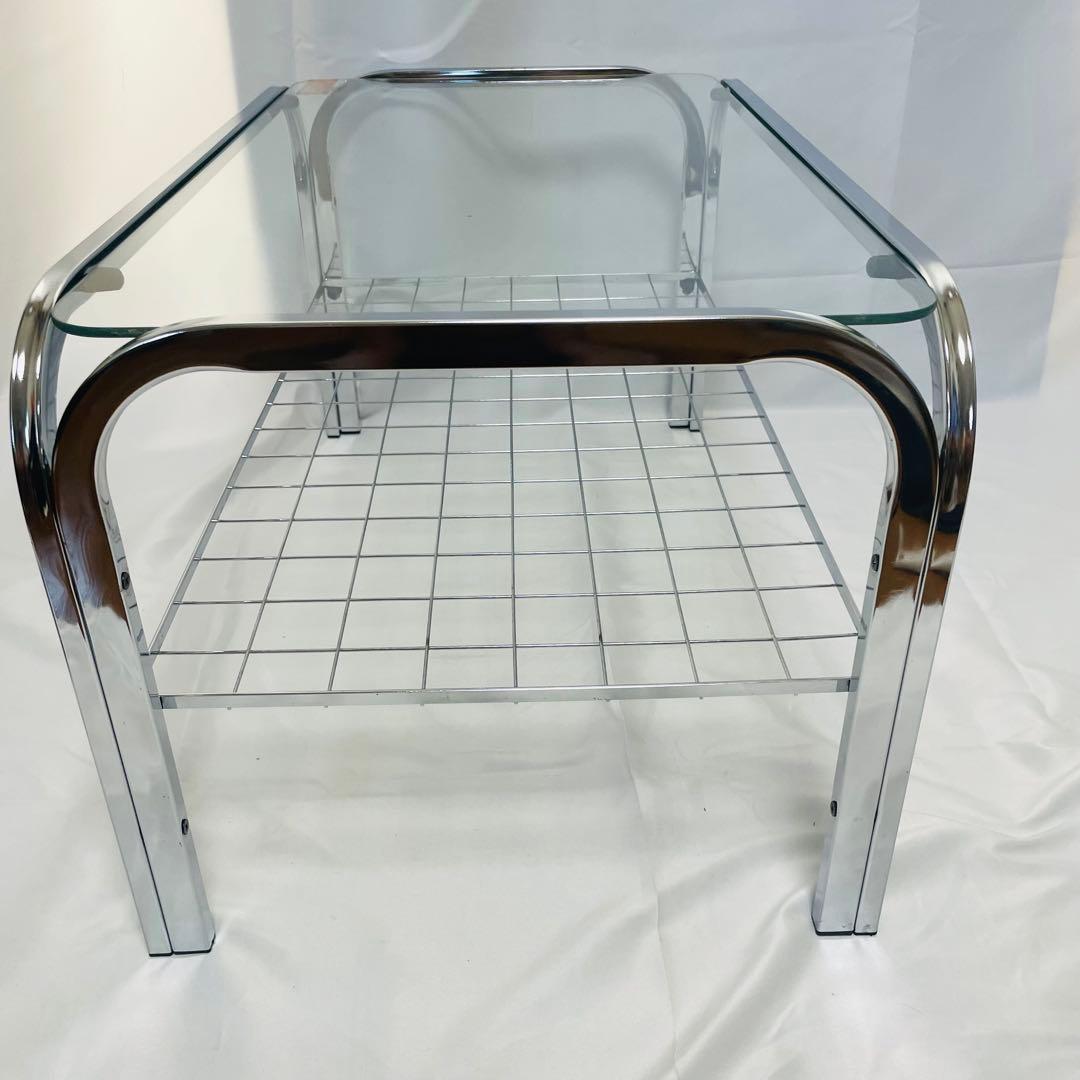 レトロポップ 昭和レトロ 80‘s ガラス センターテーブル コーヒーテーブル