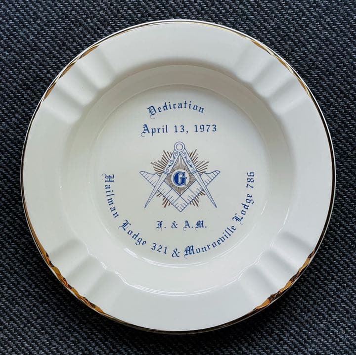 【値下】フリーメイソン 皿　アンティーク