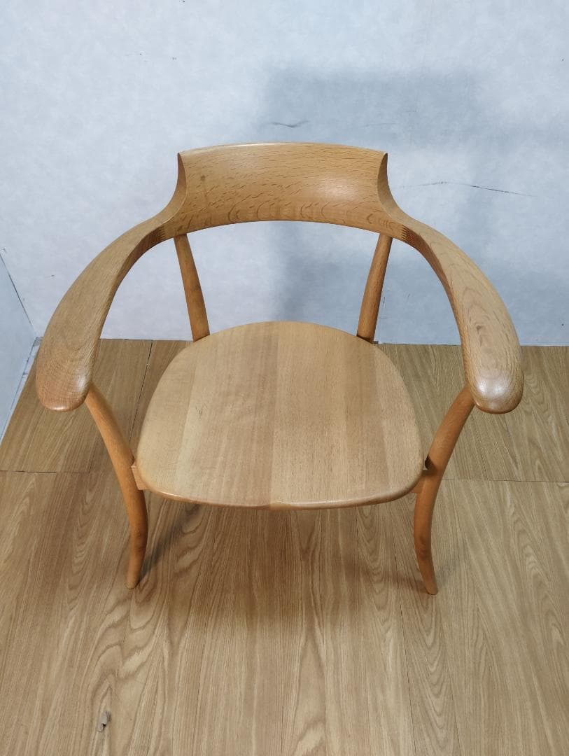 K☆1024 飛騨産業 アームチェア SG261A ホワイトオーク材