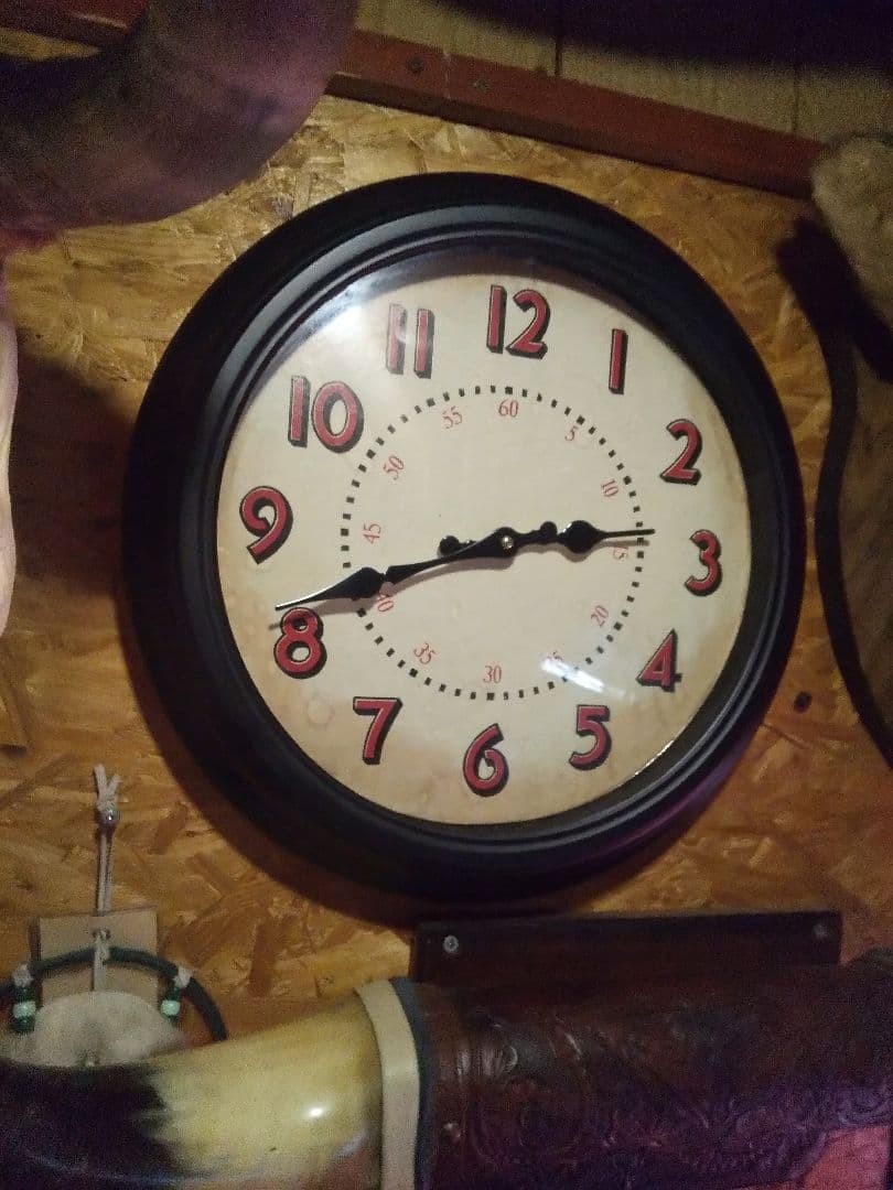 アンティーク、レトロ風壁掛け時計アメリカン雑貨