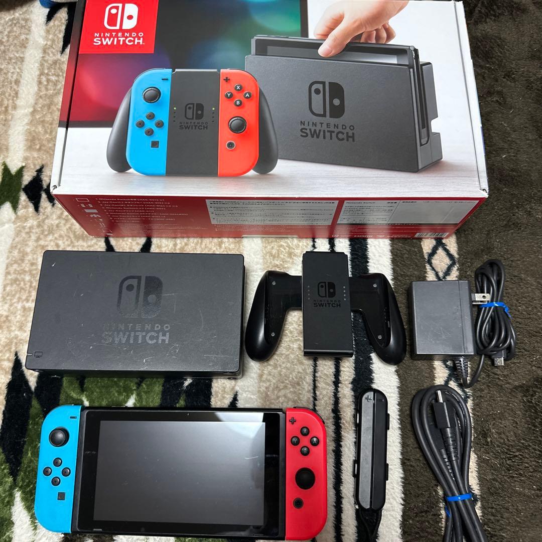 【ジャンク】Nintendo Switch 本体/液晶•ドック不良 スタンド欠品