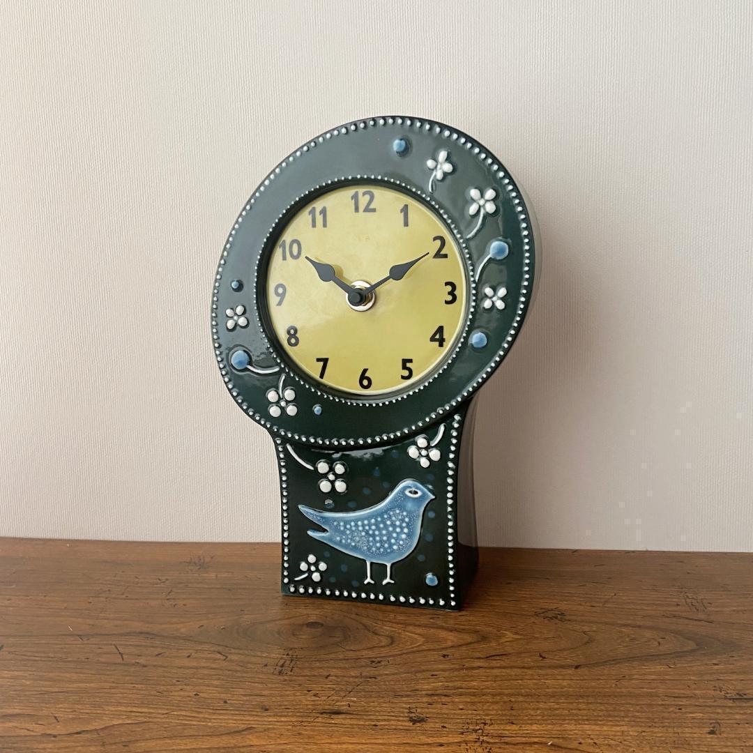 ◇極希少◇ ロールストランド 陶器製 ヴィンテージ 置き時計 電波時計に交換済