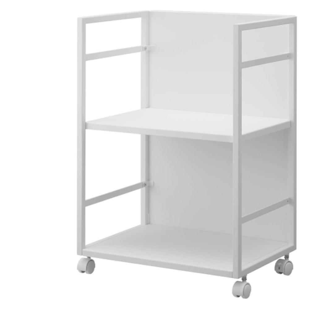 目隠しワゴン ホワイト 約W42×D32×H60cm タワー tower