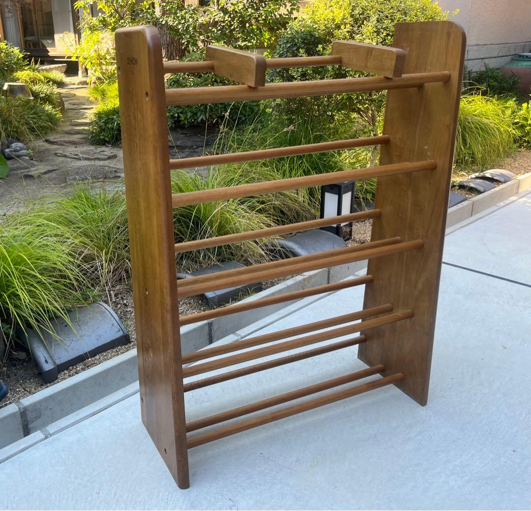 希少 DENON 木製 CDラック インテリア アンティーク