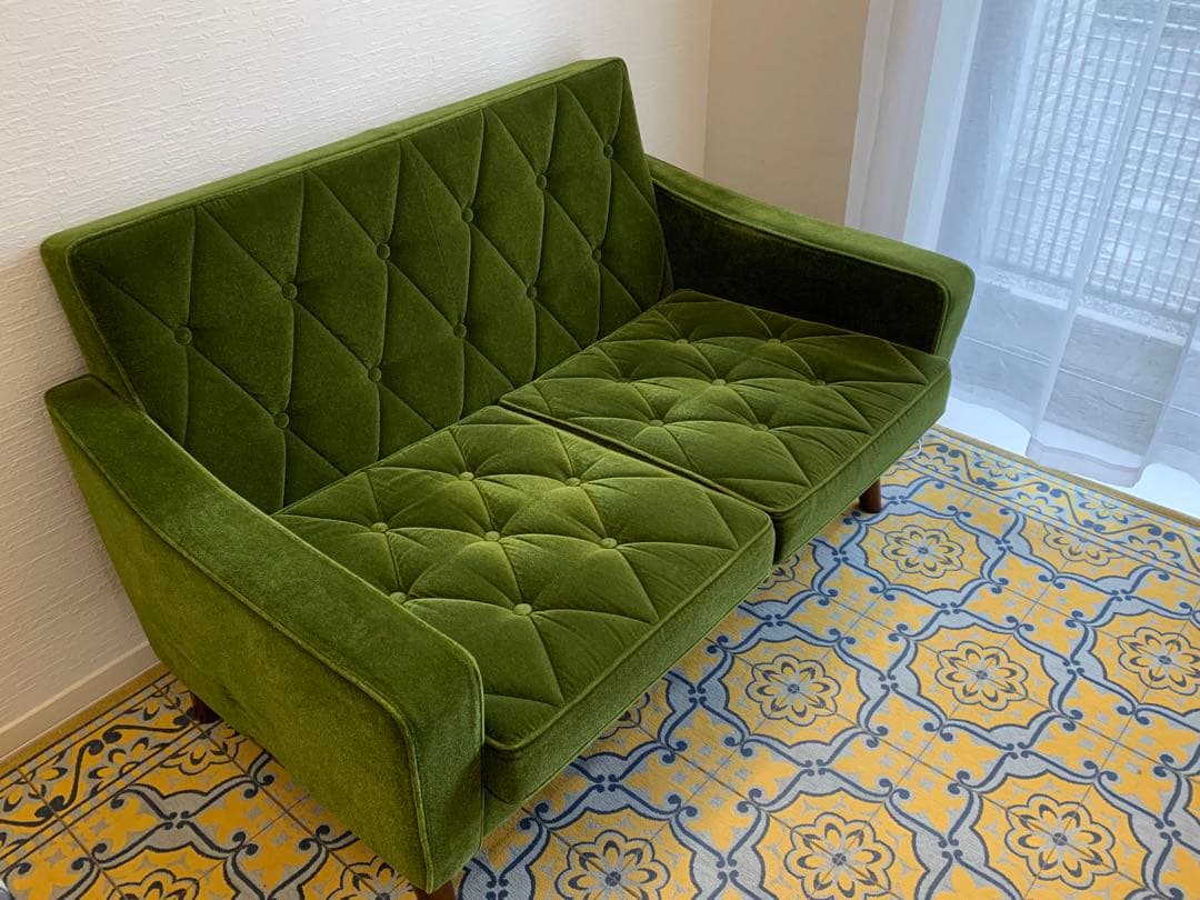 カリモク　2人掛けソファ