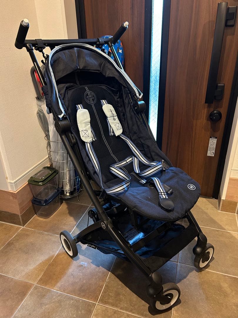 折りたたみ式ベビーカー ネイビー