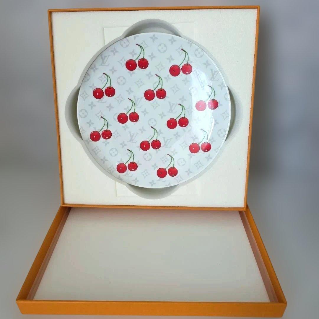 ルイヴィトン ✕ 村上隆　チェリー デザートプレート 1枚 R93117
