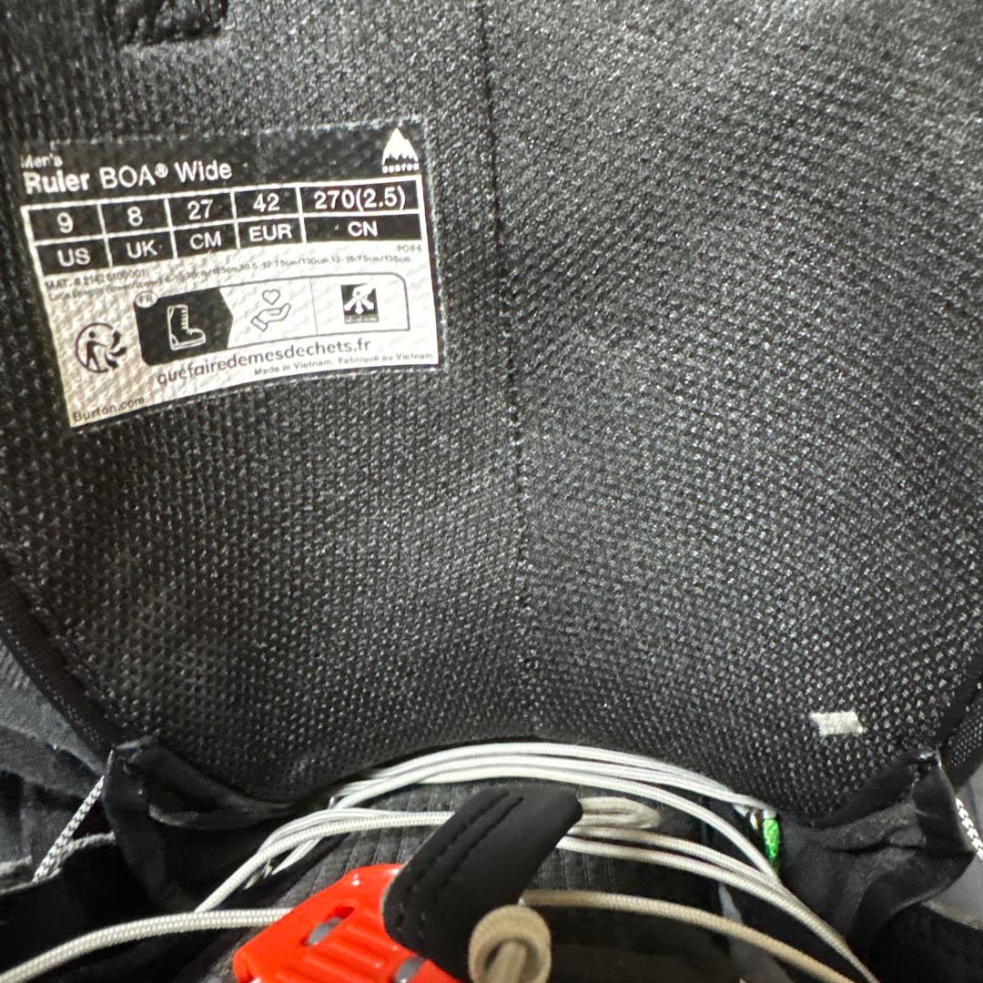 BURTON ruler 27.0cm 25-26モデル