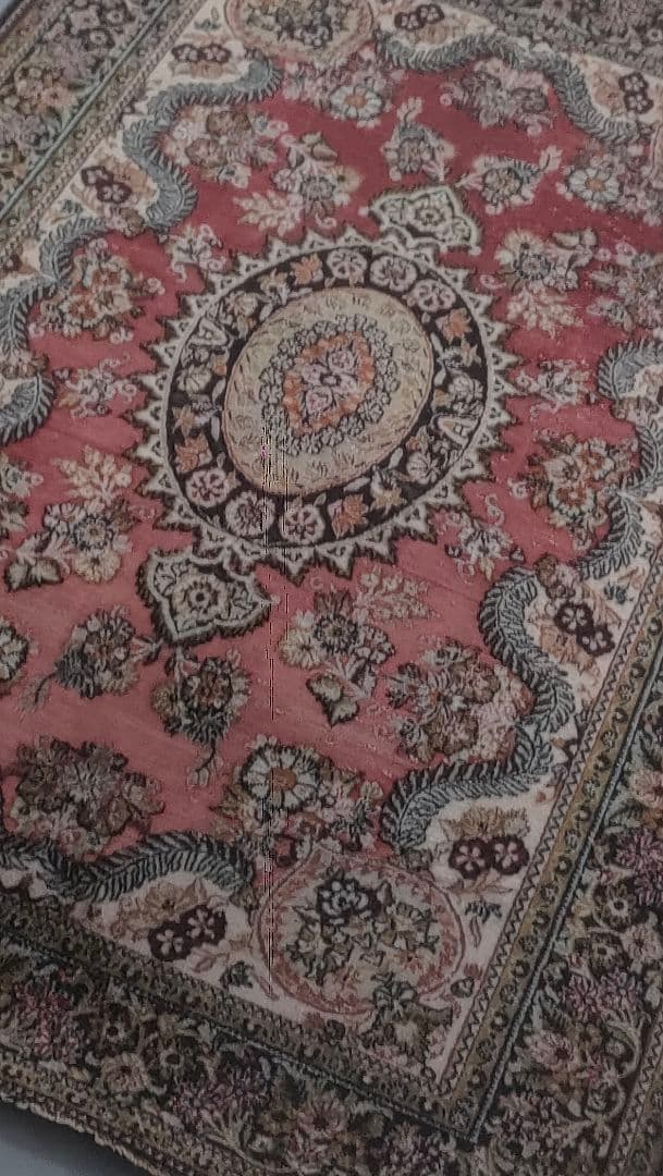 【超希少 ☆ 極上一生物】アンティークシルクペルシャ絨毯　最高級クラス金華山織