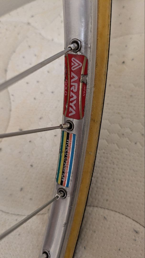 ピストバイク 前後ホイール njs認定品 チューブラー