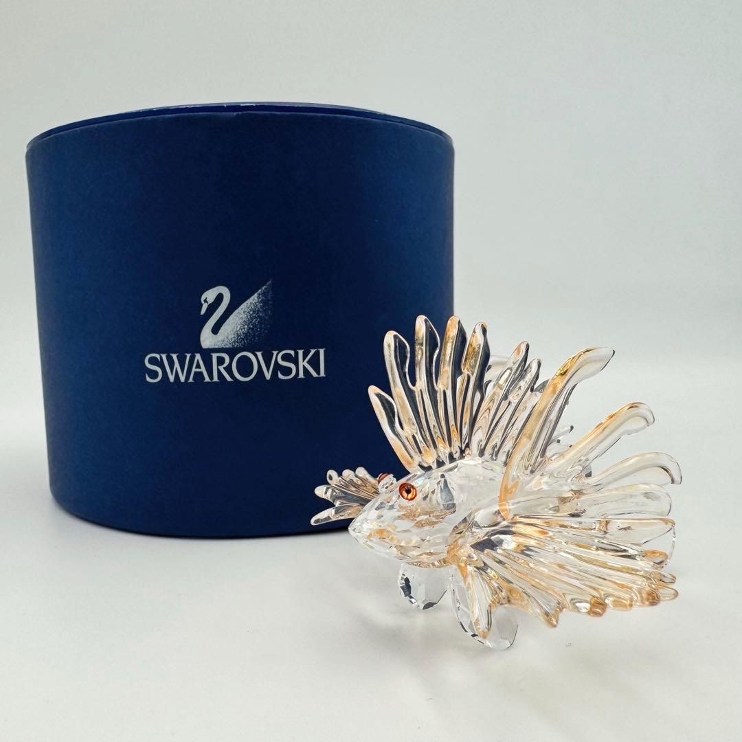 希少 廃盤品✨スワロフスキー カサゴ ライオンフィッシュ 置物 クリスタル