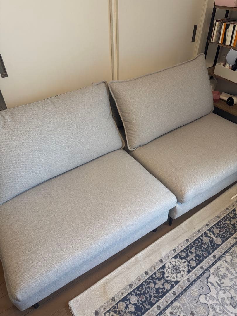 ニトリ　一人用ソファ　Nシールド　グレー　アイアン　NITORI ファブリック