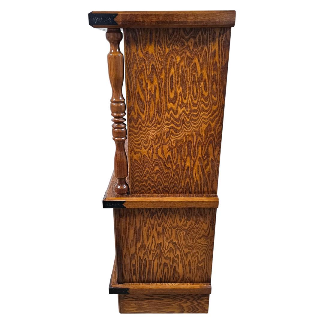 旭川家具 茶タンス 茶箪笥 民芸調 サイドボード ガラス引き戸 民芸家具