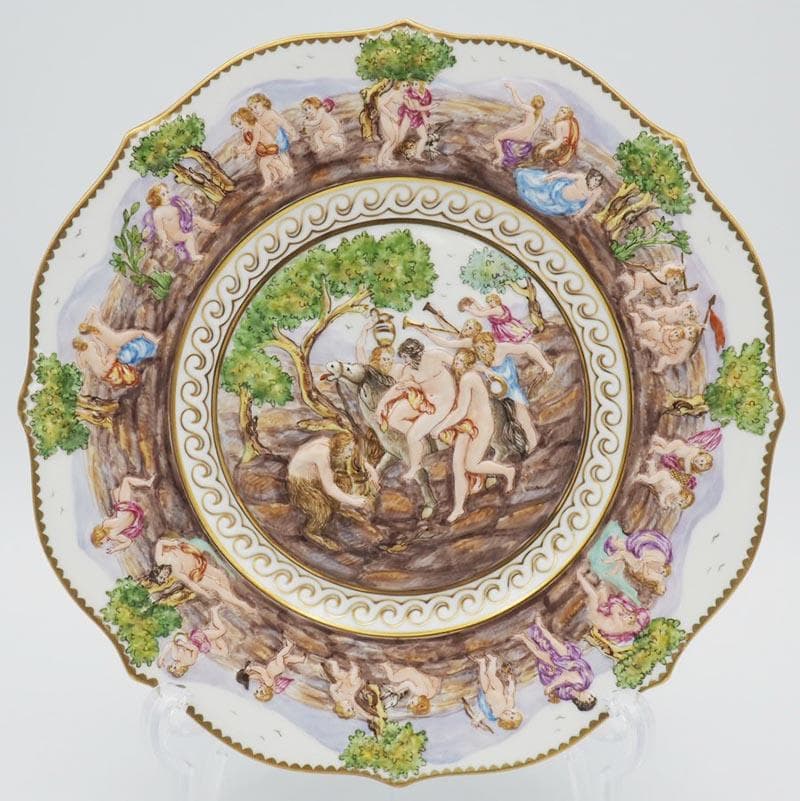 リチャードジノリ カポディモンテ プレート 22cm カラーレリーフ #2