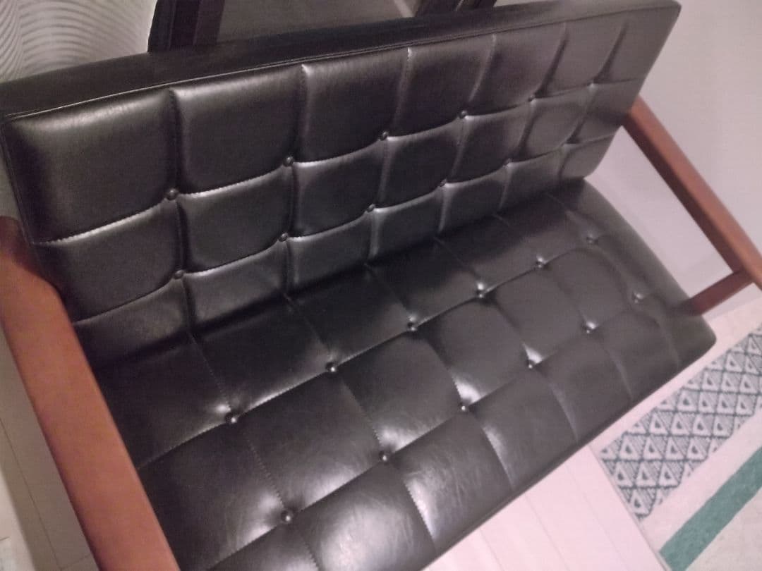 送料込み：カリモク60 Kチェア 2シーター スタンダードブラック