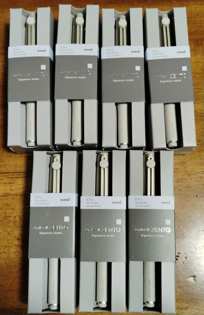 【即日発送】Uniball ZENTO シグニチャー モデル ゴールド 7本