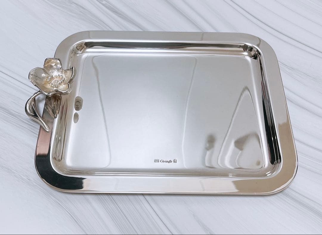 CHRISTOFLE クリストフル ベルエポック トレー 20×16cm