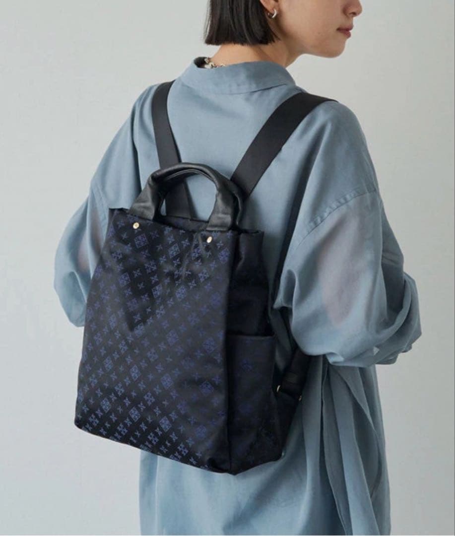 ナイロンジャガード2ハンドルリュックサック