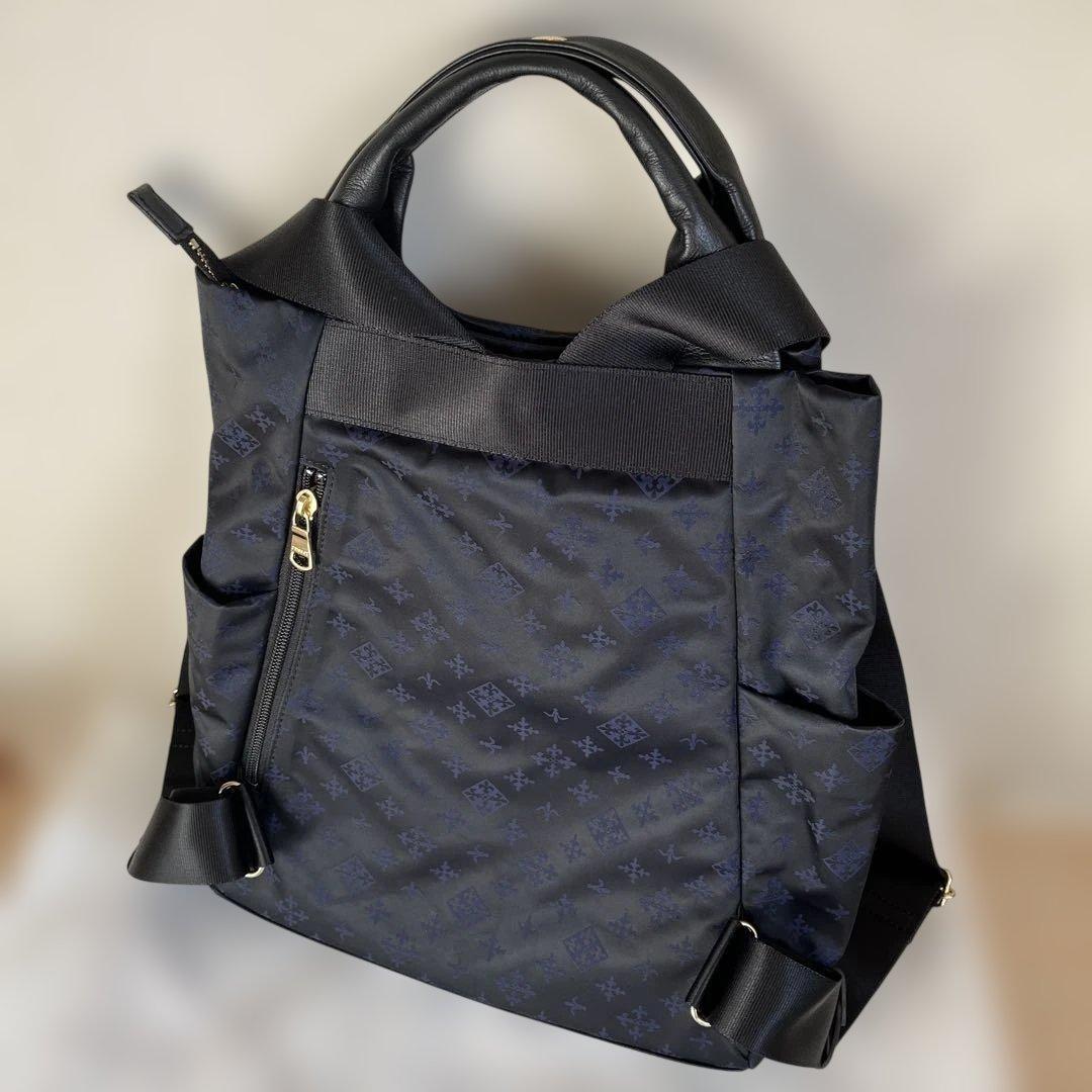 ナイロンジャガード2ハンドルリュックサック