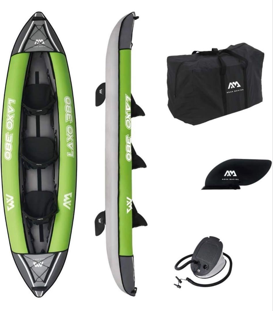 【新品未使用】アクアマリーナ カヤック インフレータブル 2~3人乗り ラクソ