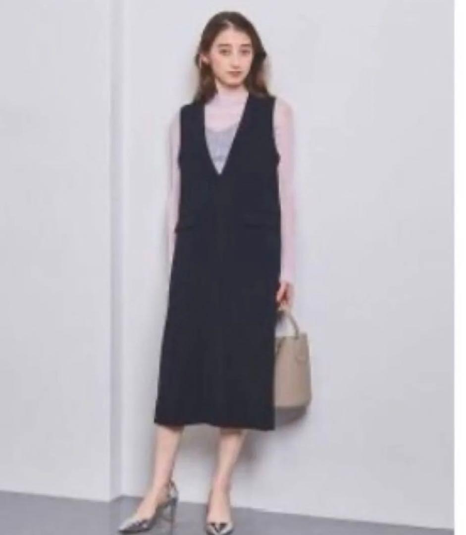 ユナイテッドアローズ ジャンバースカート　ダークグレー　36 未使用タグ付