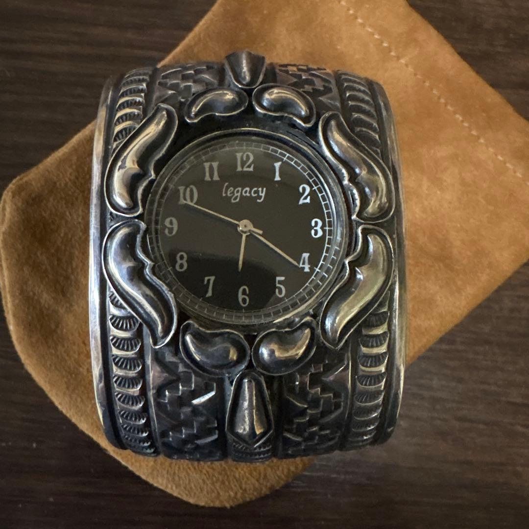 Andy Cadman バングル腕時計　インディアンジュエリー　ナバホ