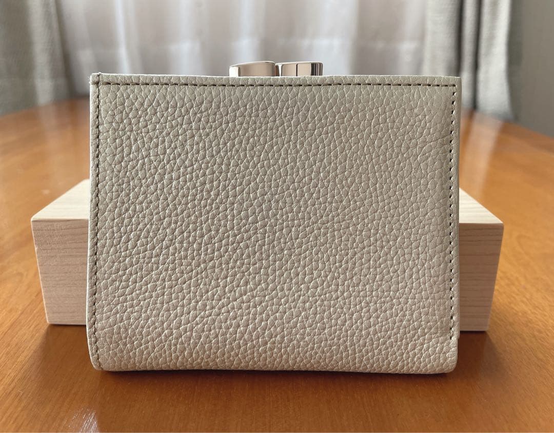 ☆美品☆皇居財布/二つ折り財布 がま口財布 シャンパンゴールド☆