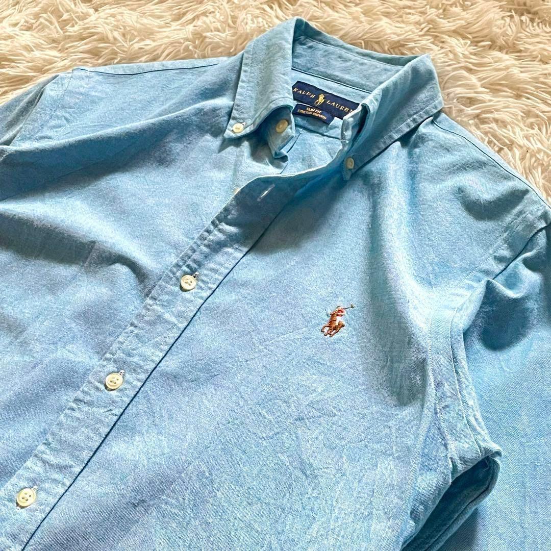 【美品】RALPH LAUREN シャツ オクスフォード SLIM FIT