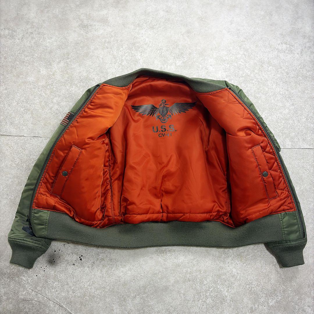 AVIREX MA-1 フライトジャケット バード刺繍 VBF-151 Lサイズ