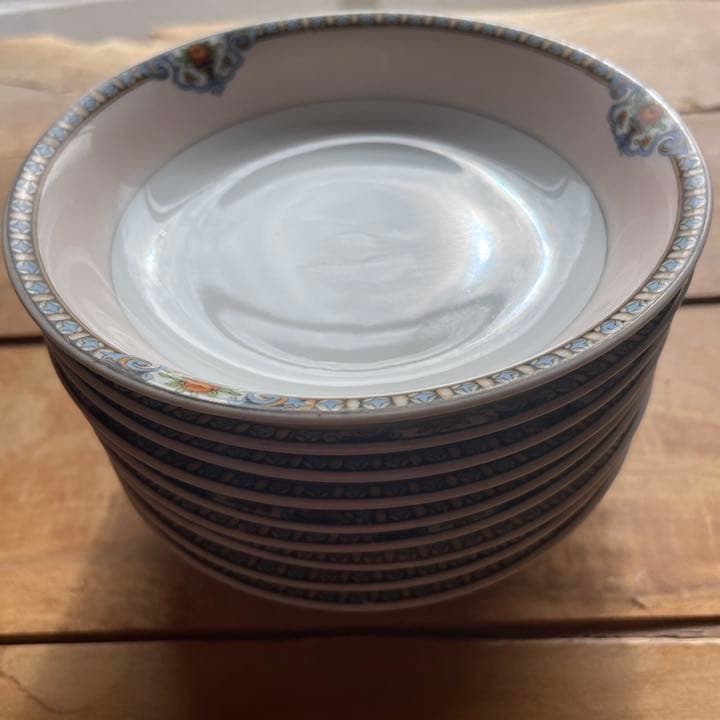 オールドノリタケ　深皿　1930年頃　9枚セット　戦前　里帰り　ヤジロベー印