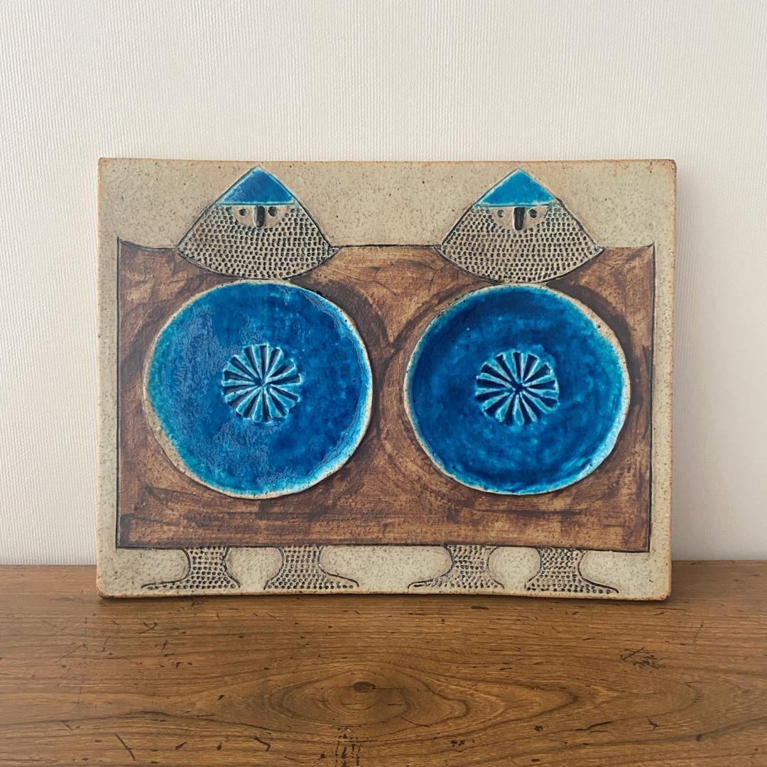 インガーパーソン 陶板 リンドベリ バイキング 壁掛け ロールストランド A