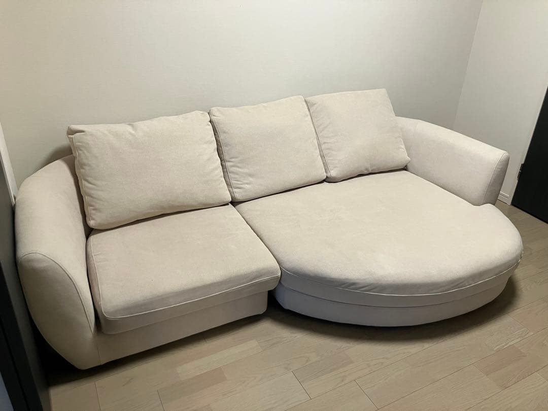 【ソファ】　コロネル COLONEL ルーミーカウチ ベージュ