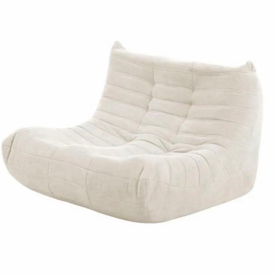 【新品】リーンロゼトーゴ風 2人がけ ウレタンソファ ホワイトベージュモダンデコ