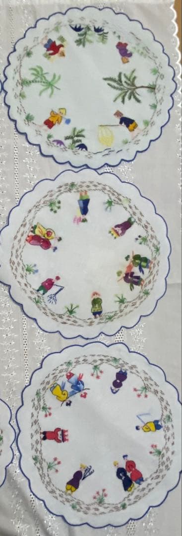 ベトナム 刺繍ティーマット9枚セット