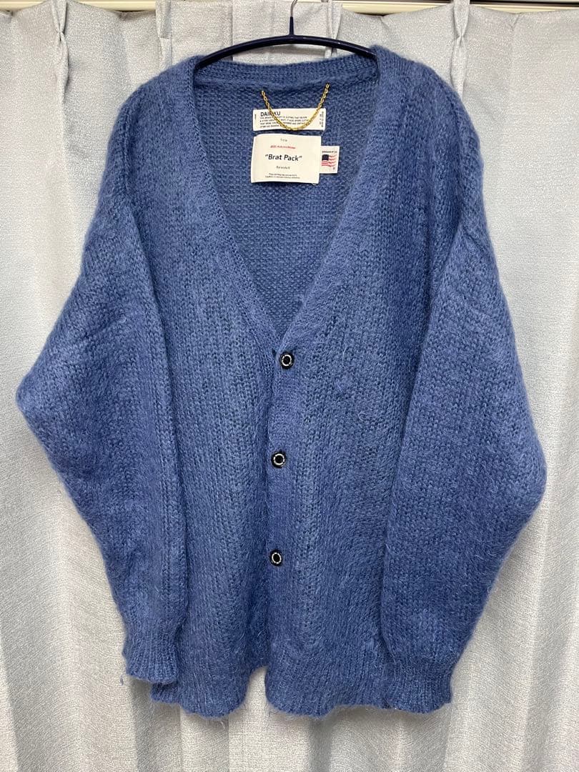 DAIRIKU Brat Pack モヘアカーディガン ブルー FREEサイズ