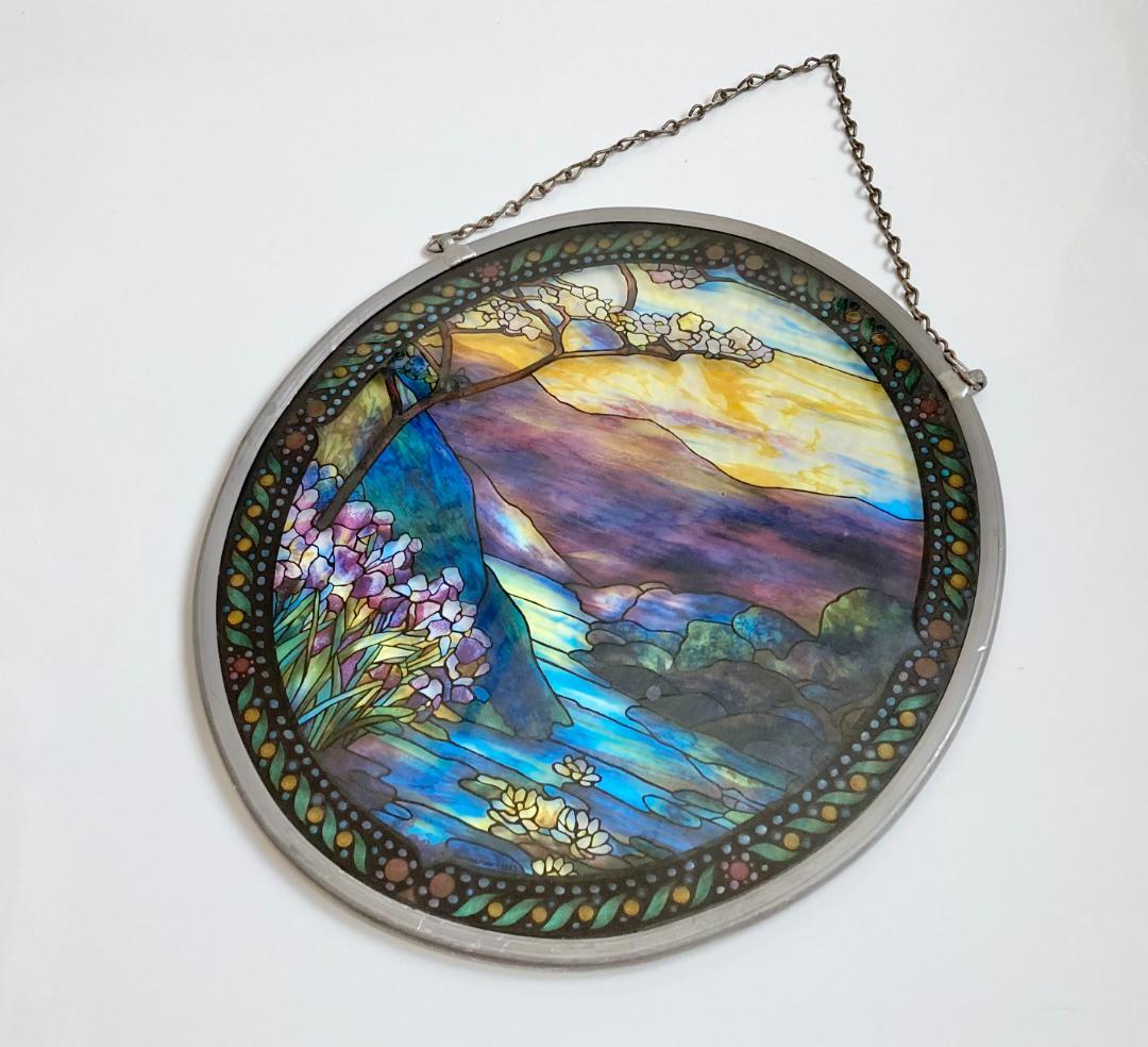 自然の風景 ステンドグラス グラスマスターズ ランドスケープ 円形