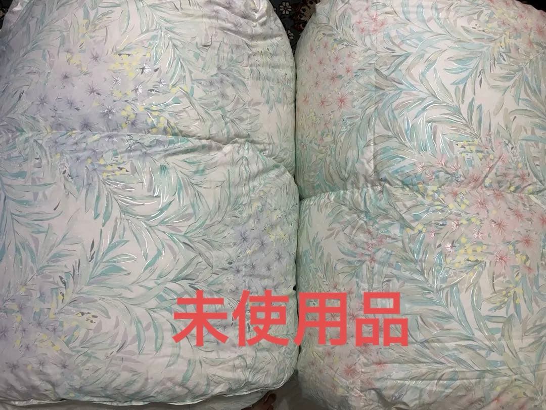 羽毛布団　1枚 パルティックビッグダウン 1.5kg 綿100% ピンク系花柄