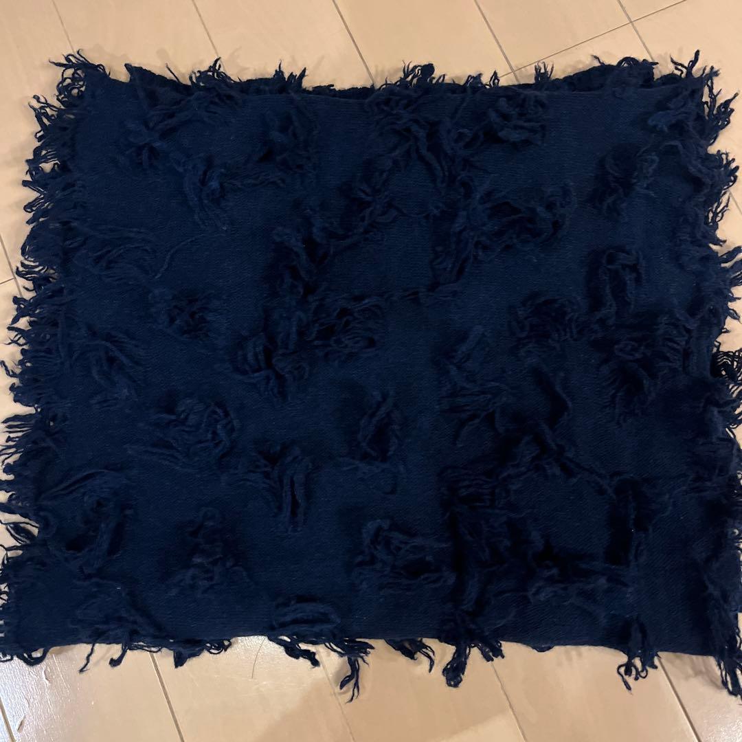 フリンジ付きマフラー