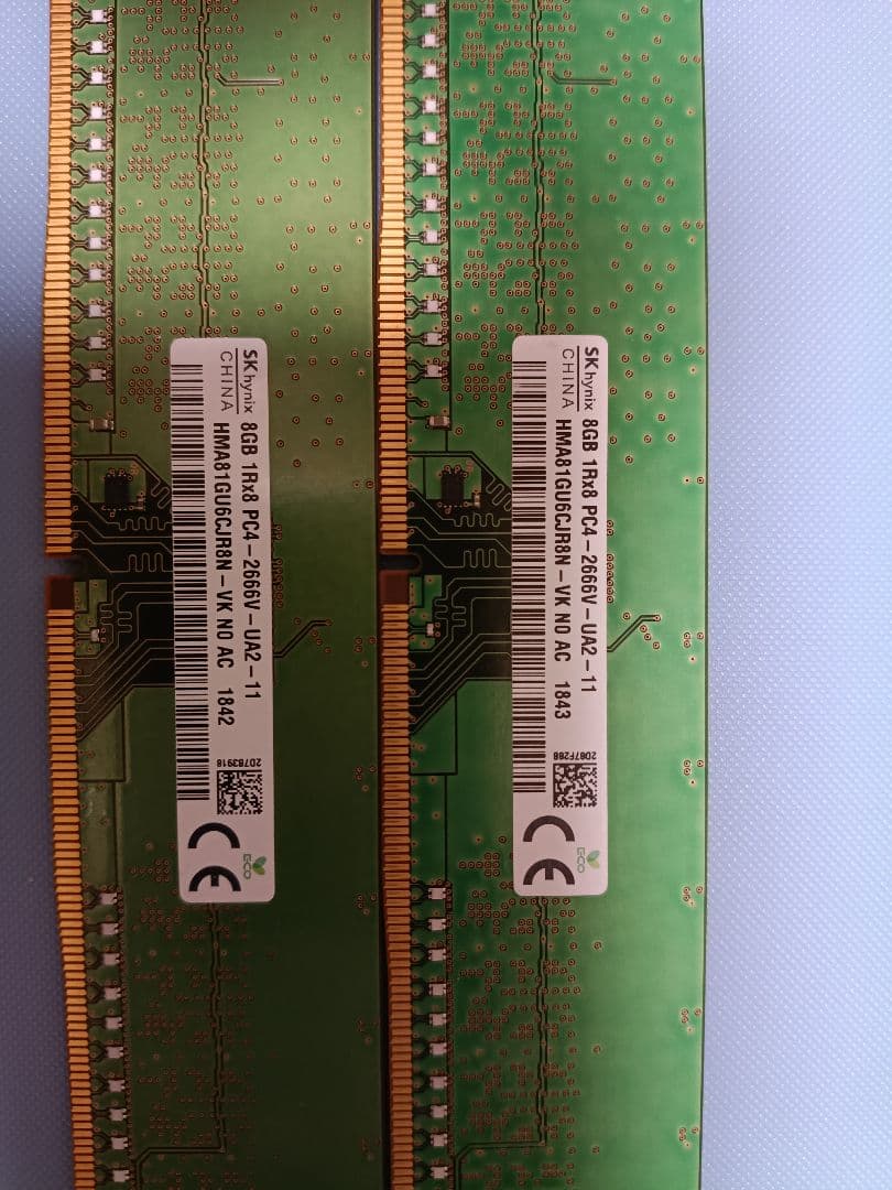プ*っ様 ​SK hynix DDR4-2666 8GB×2枚セット (計16G