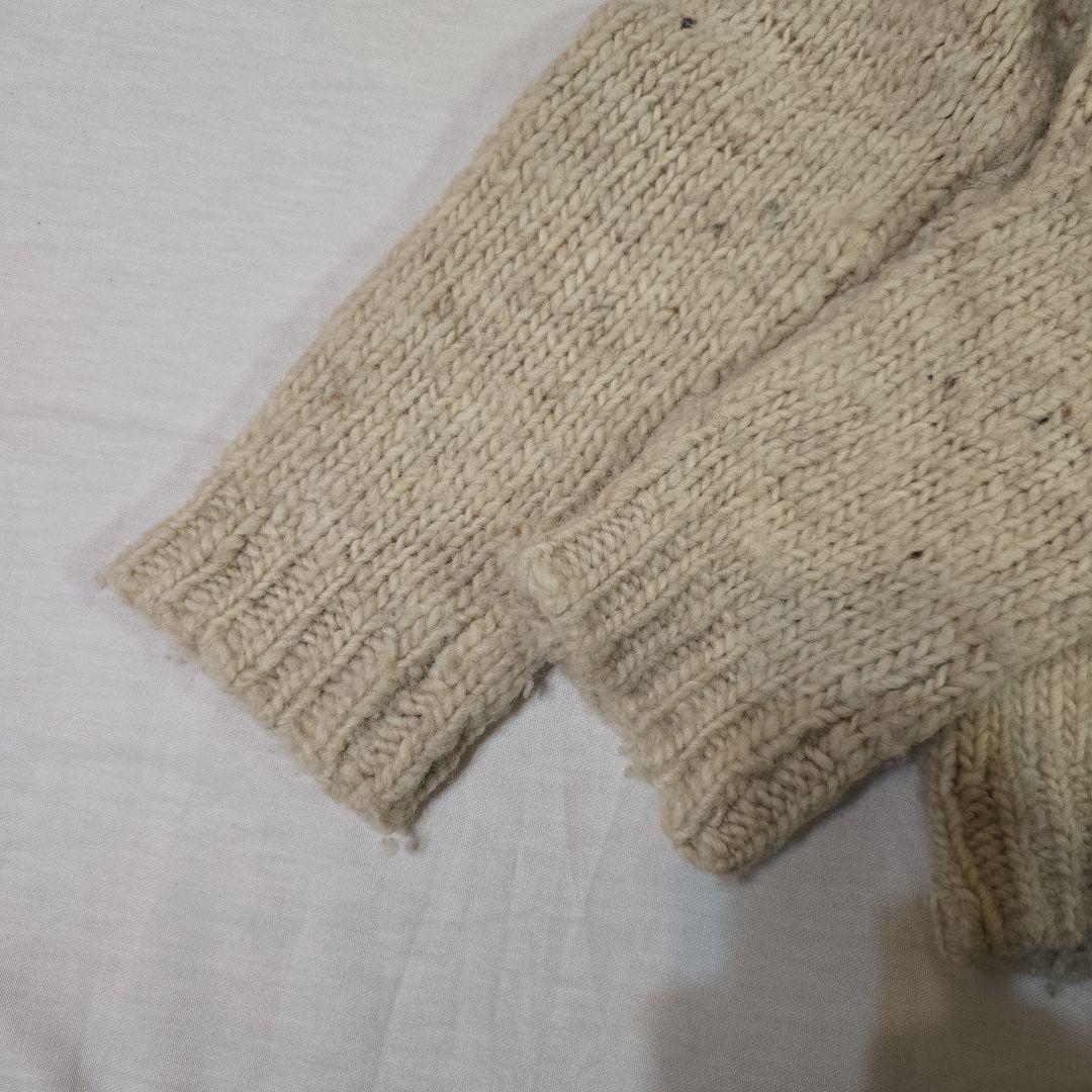 本日限定ネストローブベージュ ハイネックニット ウール