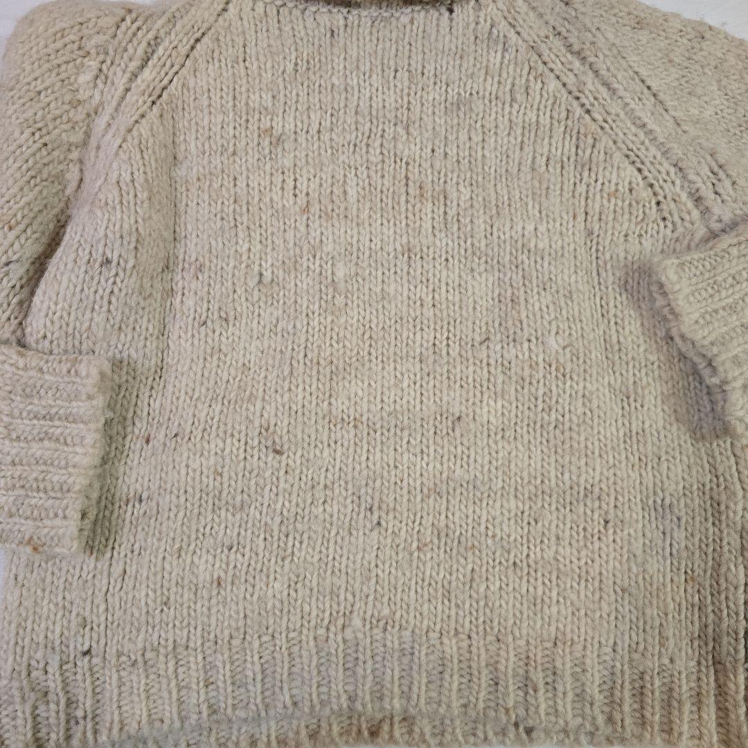 本日限定ネストローブベージュ ハイネックニット ウール