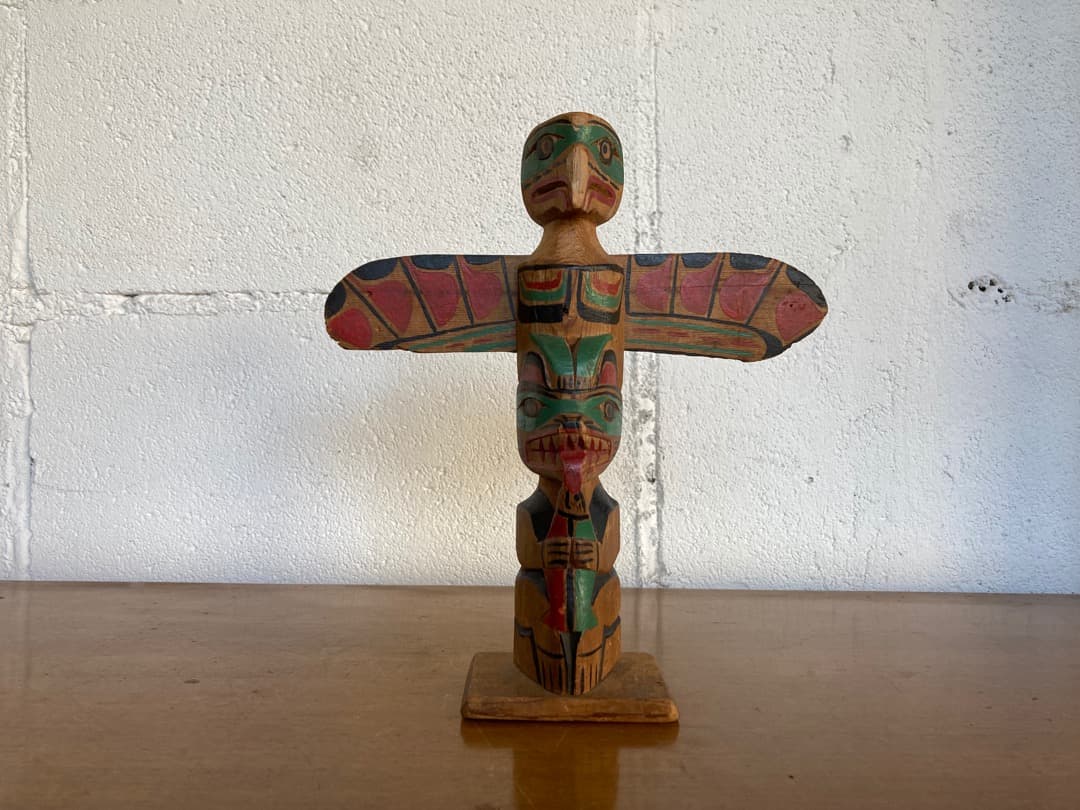 トーテムポール　置物　アメリカ　ヴィンテージ　ビンテージ