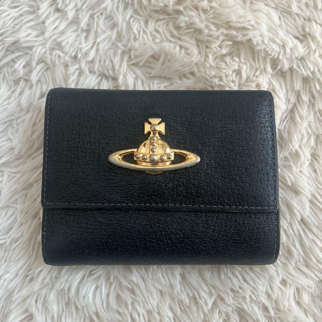 Vivienne Westwood 黒い三つ折り財布