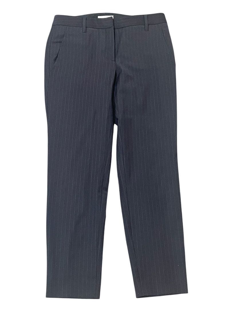 PLST パンツスーツ 上下セット ストライプ ネイビー オフィスルック 仕事用