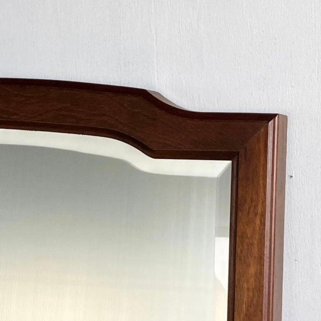 ヴィンテージ家具 古い木枠 鏡 ミラー レトロ 古家具