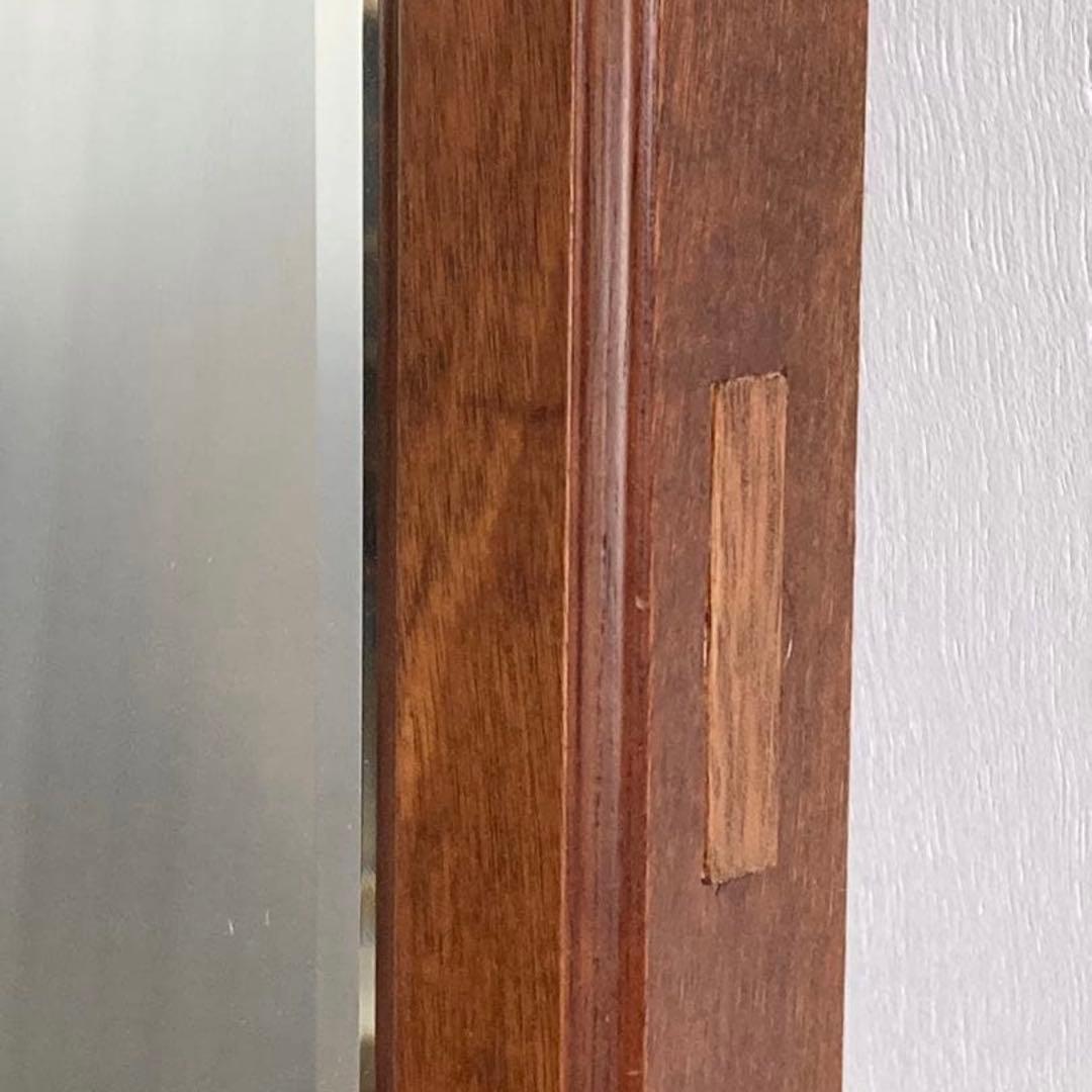 ヴィンテージ家具 古い木枠 鏡 ミラー レトロ 古家具