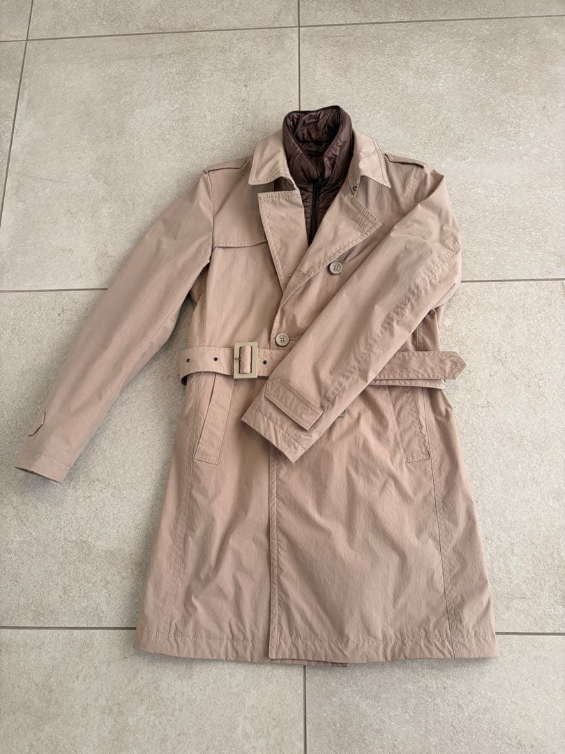 HERNO ダブルブレスト トレンチコート ライナー付き